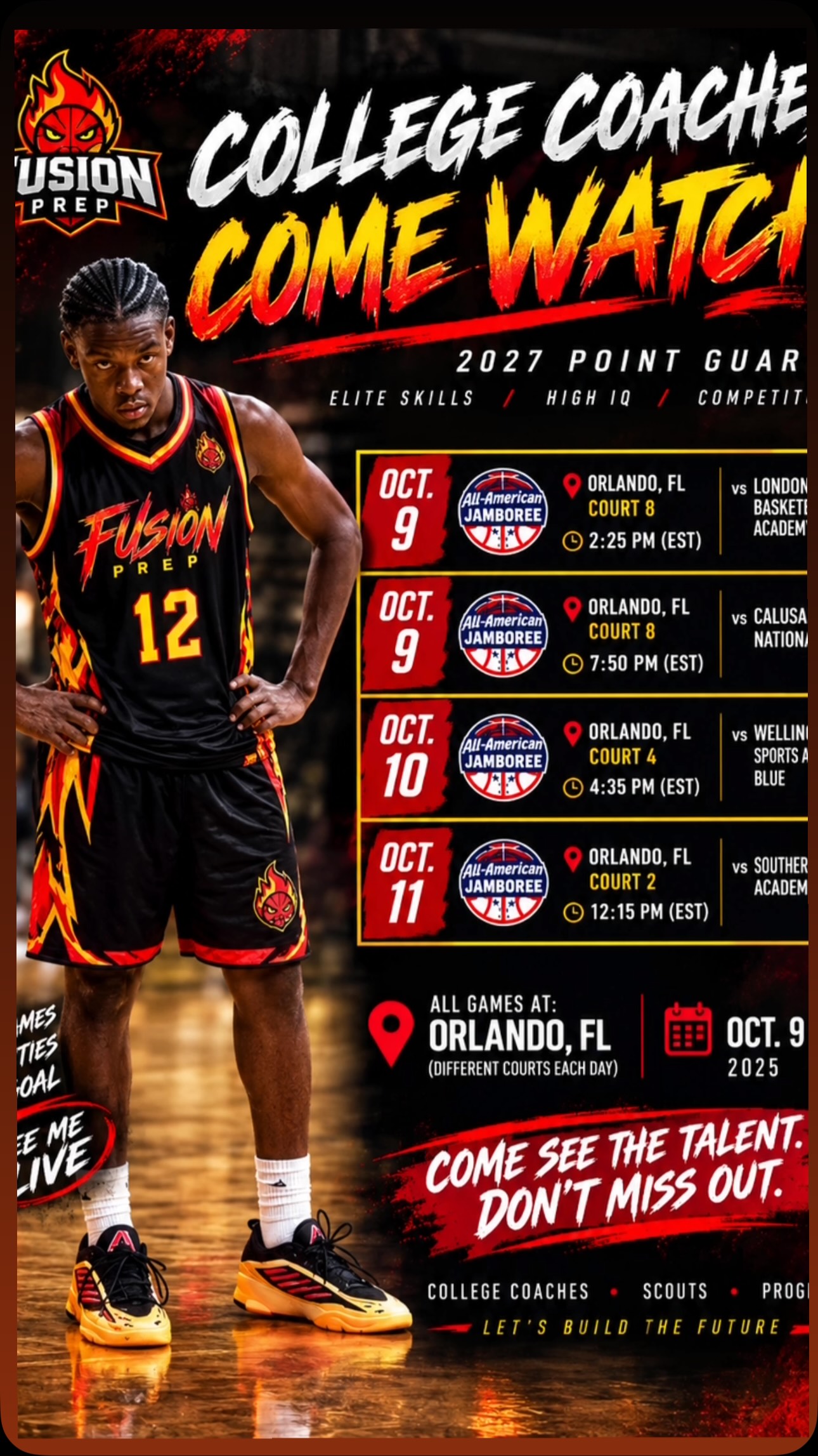 It will also be streamed on baller tv!